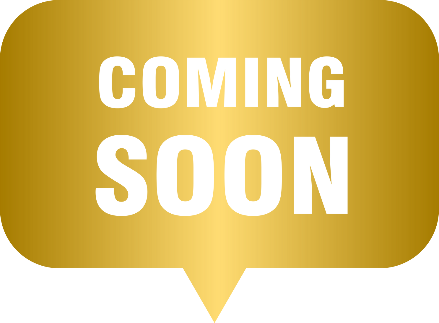 Golden coming soon banner